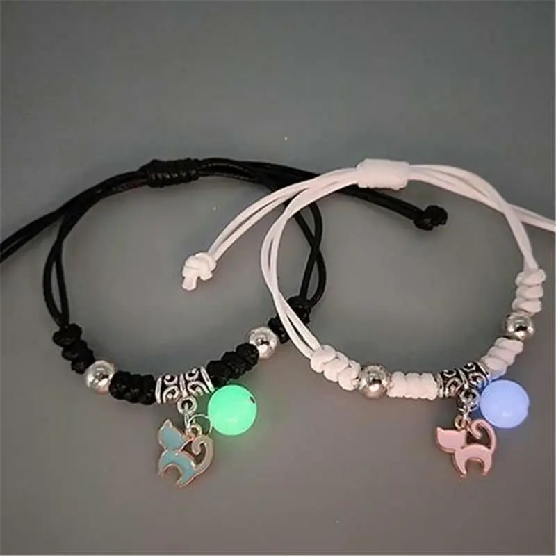 Pulsera Luminosa Unisex Con Cuentas: Estilo Y Brillo En Un Solo Accesorio