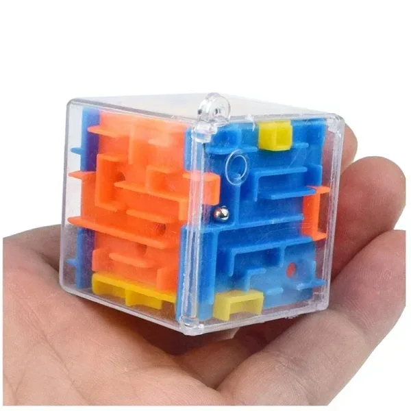 Laberinto 3D Cubo Mágico Rompecabezas Transparente De Seis Caras