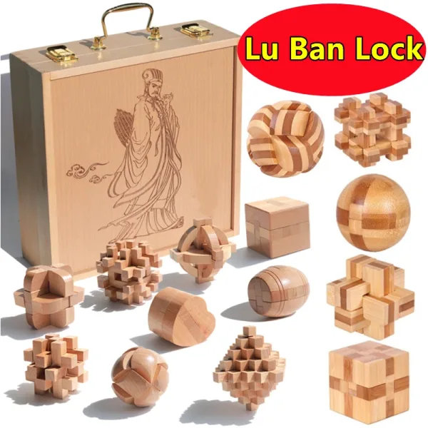 Nuevo Kong Ming Lock Lu Ban Lock Iq Rompecabezas