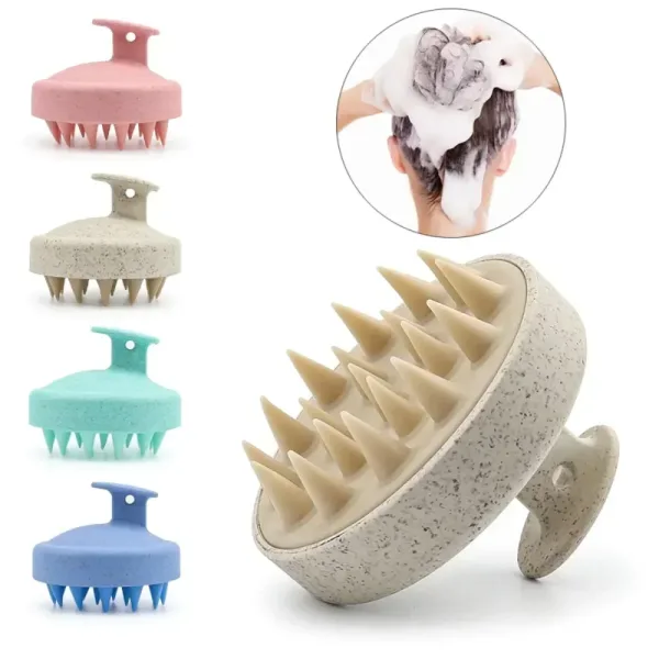 Cepillo De Silicona Para Masaje Capilar: Estimula Y Revitaliza El Cuero Cabelludo