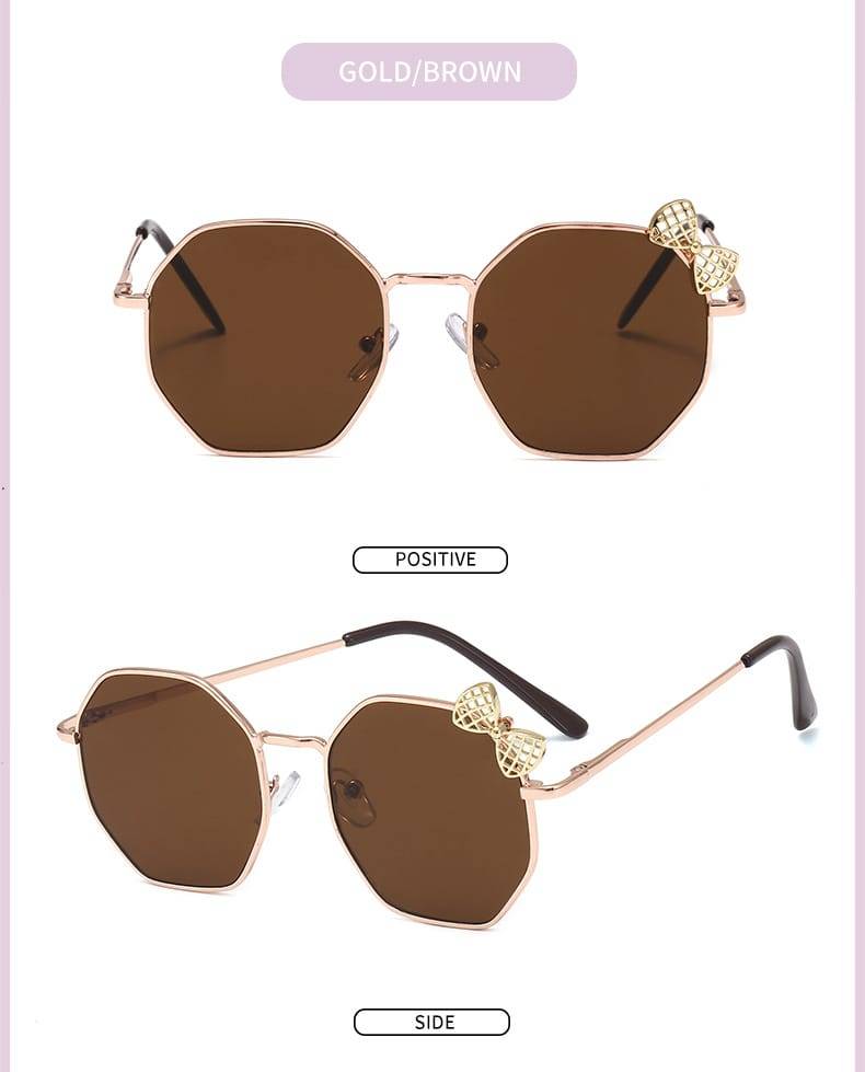 Gafas De Sol De Metal Con Lazo Para Niños Y Niñas: Estilo Y Protección Para Los Más Pequeños