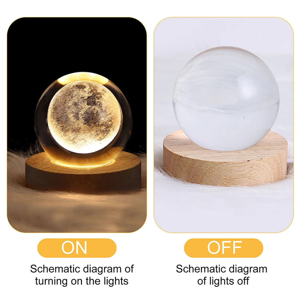 Lámpara De Bola De Cristal 3D: Proyecciones Planetarias Y Galaxia Lámpara De Bola De Cristal 3D: Proyecciones Planetarias Y Galaxia