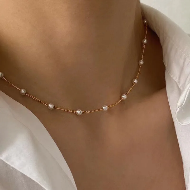 Collar De Perlas Para Mujer: Elegancia Y Estilo En Un Conjunto Ftcy