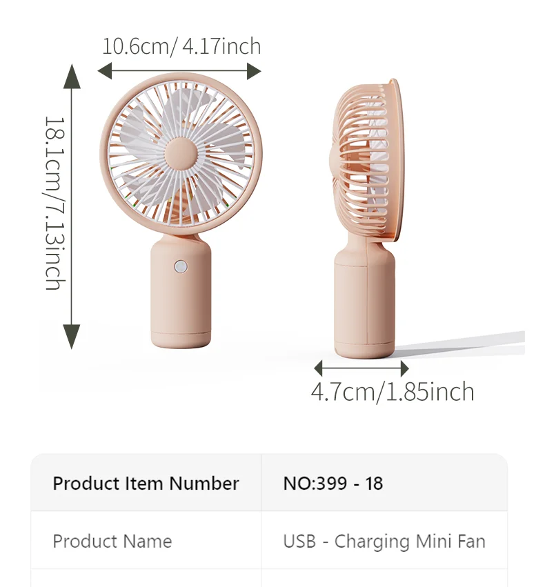 Mini Ventilador Portátil: Refrescante Y Práctico