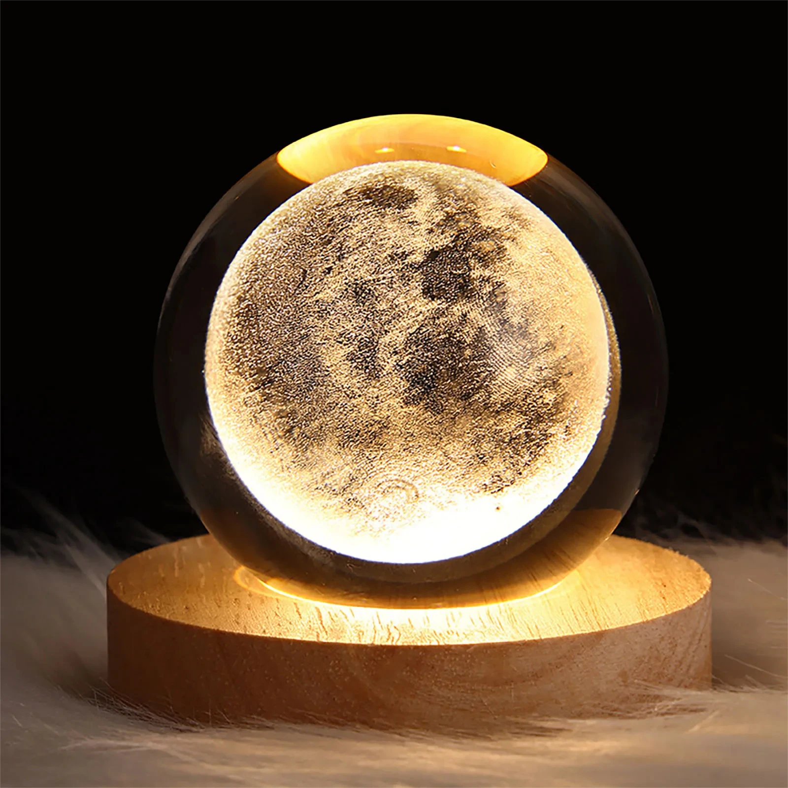 Lámpara De Bola De Cristal 3D: Proyecciones Planetarias Y Galaxia Lámpara De Bola De Cristal 3D: Proyecciones Planetarias Y Galaxia