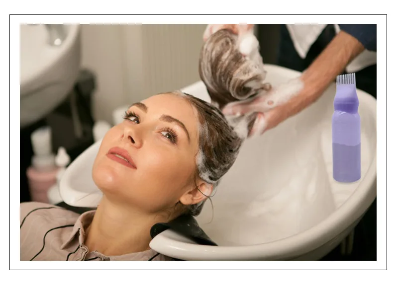 Botella Aplicadora De Aceite Para El Cabello De 3 Colores