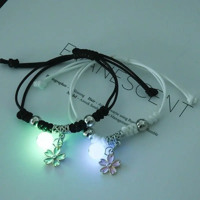 Pulsera Luminosa Unisex Con Cuentas: Estilo Y Brillo En Un Solo Accesorio