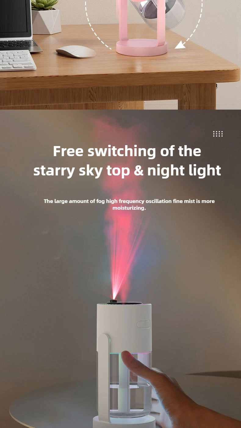 Humidificador De Proyección De Cielo Estrellado: Relajación Y Creatividad