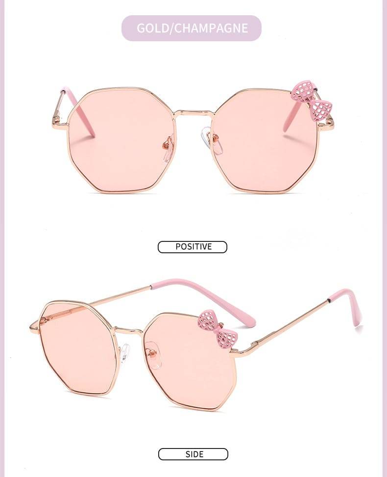 Gafas De Sol De Metal Con Lazo Para Niños Y Niñas: Estilo Y Protección Para Los Más Pequeños