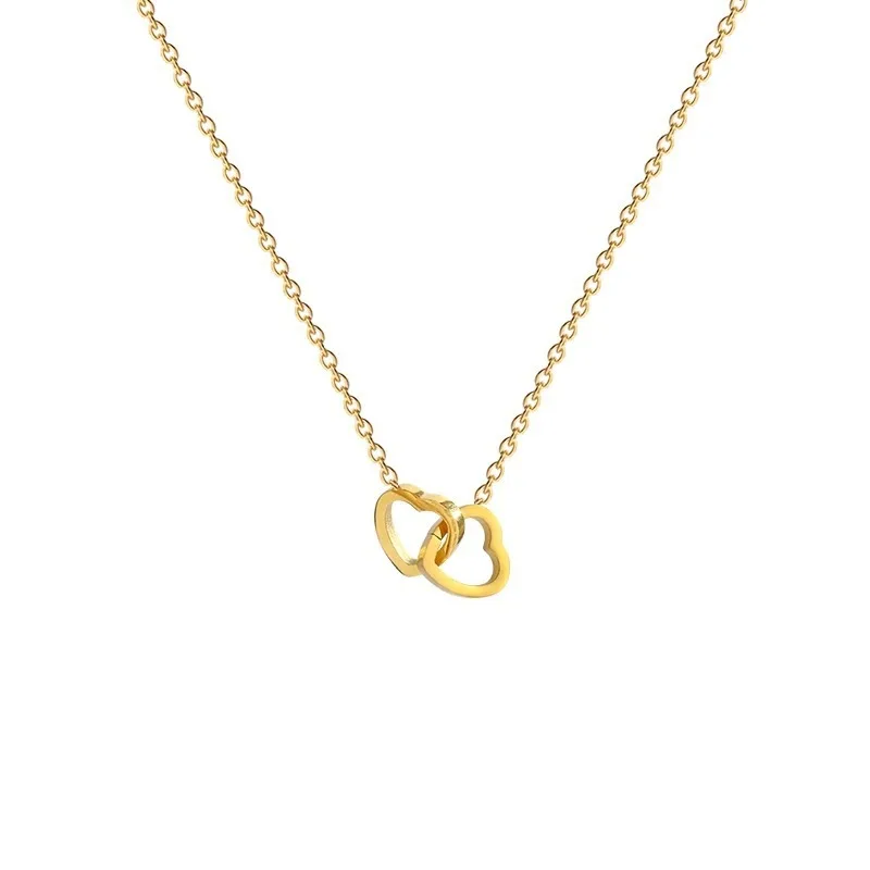 Collar Doble Corazón: Elegancia Y Estilo Para Mujeres