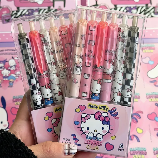 Bolígrafo De Gel Hello Kitty Kuromi: ¡Escribe Con Estilo Y Diversión!