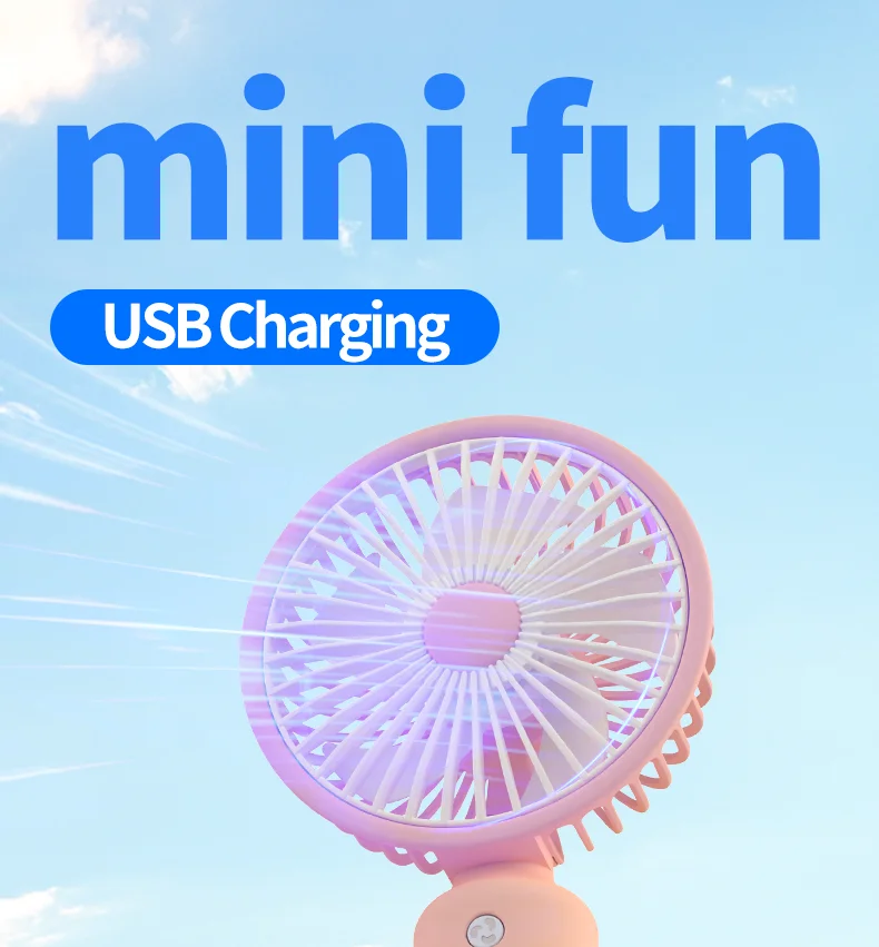 Mini Ventilador Portátil: Refrescante Y Práctico