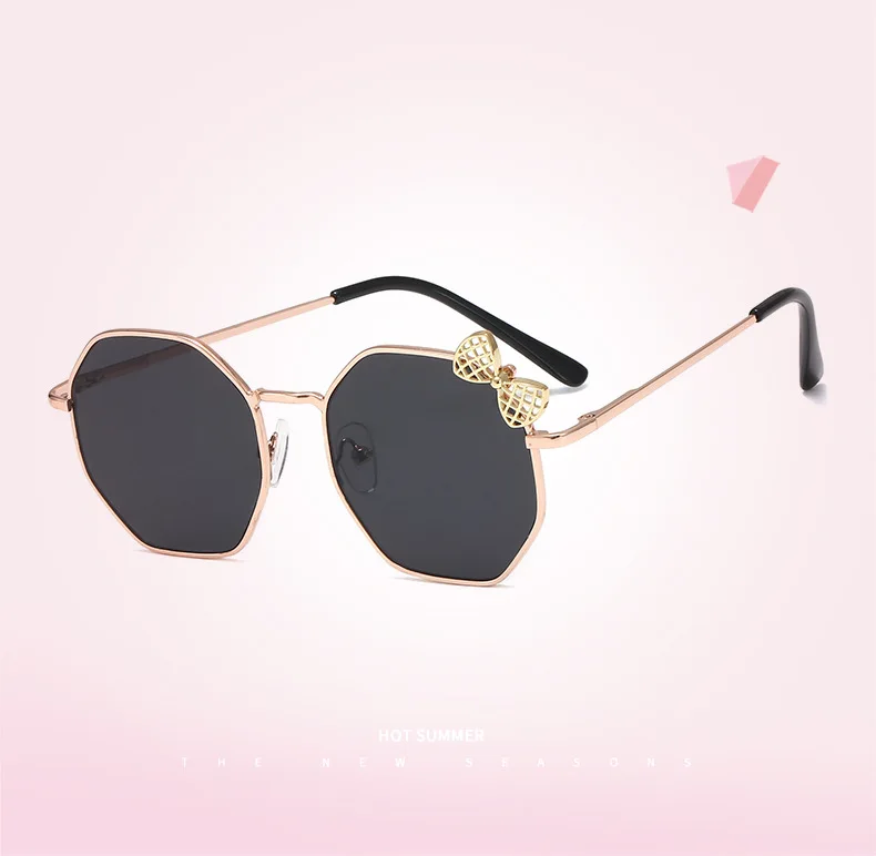 Gafas De Sol De Metal Con Lazo Para Niños Y Niñas: Estilo Y Protección Para Los Más Pequeños