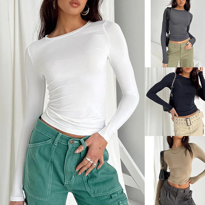 Camisetas Informales De Manga Larga Para Mujer: Estilo Y Comodidad En Una Prenda