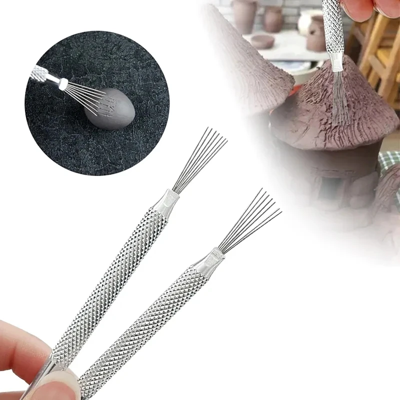 Herramientas De Cerámica Con Textura De Alambre De Pluma: Crea Diseños Únicos