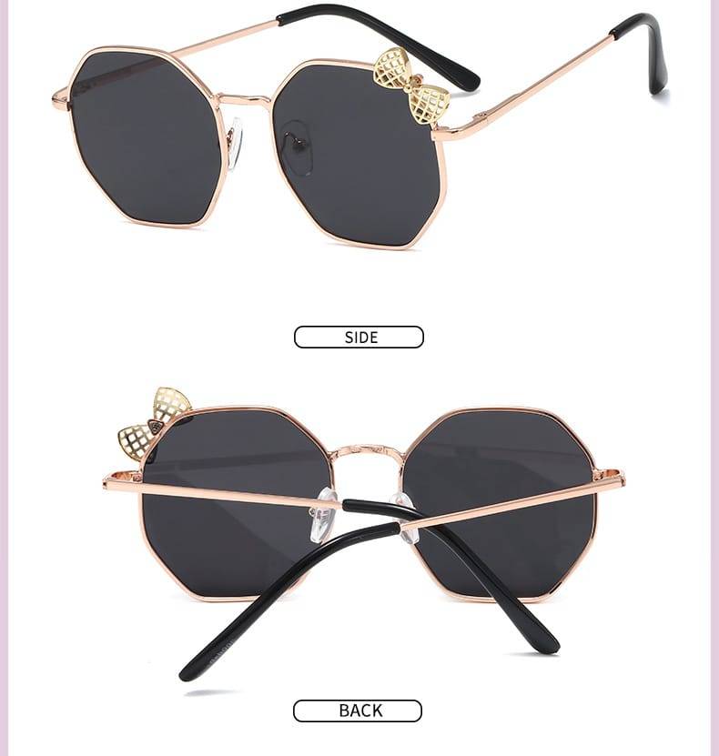 Gafas De Sol De Metal Con Lazo Para Niños Y Niñas: Estilo Y Protección Para Los Más Pequeños