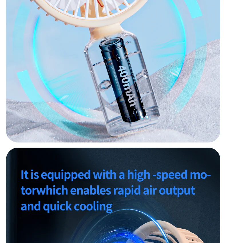 Mini Ventilador Portátil: Refrescante Y Práctico
