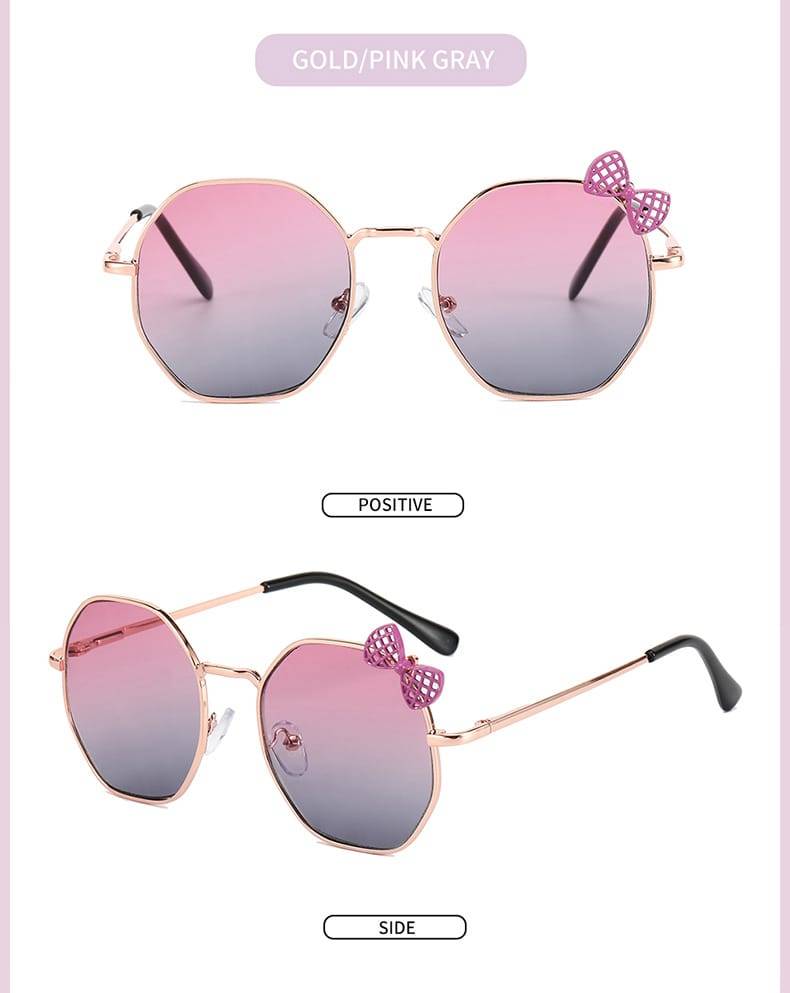 Gafas De Sol De Metal Con Lazo Para Niños Y Niñas: Estilo Y Protección Para Los Más Pequeños