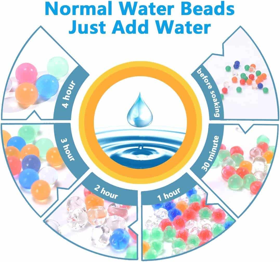 Cuentas De Agua De Cristal En Forma De Perla