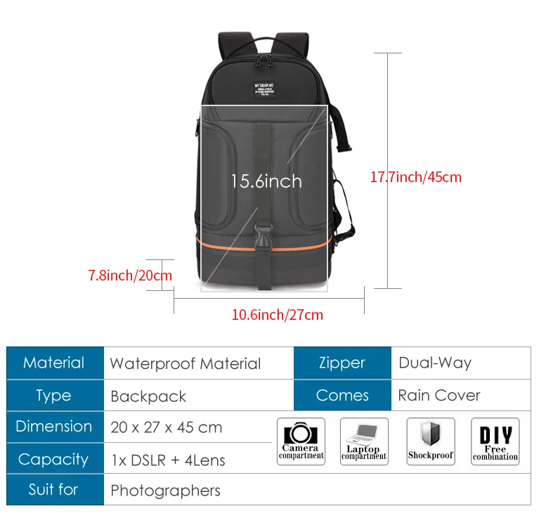 Mochila Fotográfica Premium: Protección Y Estilo Para Tu Dslr En Aventuras Al Aire Libre Mochila Fotográfica Premium: Protección Y Estilo Para Tu Dslr En Aventuras Al Aire Libre